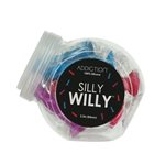 BMS – Addiction – Silly Willy – 3.3” Silicone Dildo – Multicolour